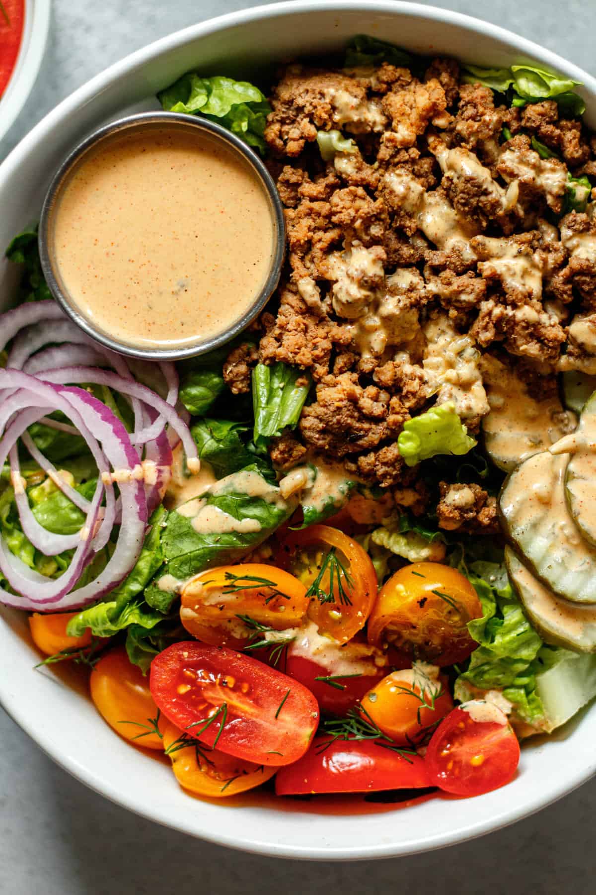 Image for Healthy Burger Bowls with Special Sauce