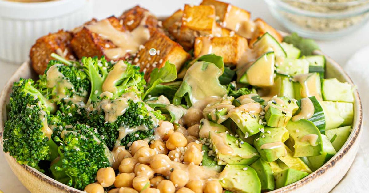 Image for High-Protein Vegan Salad Bowl (Protein 31g)